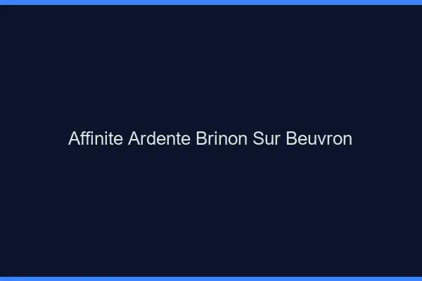 Affinité Ardente Brinon-sur-Beuvron
