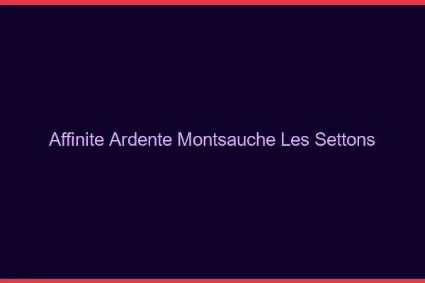 Affinité Ardente Montsauche-les-Settons