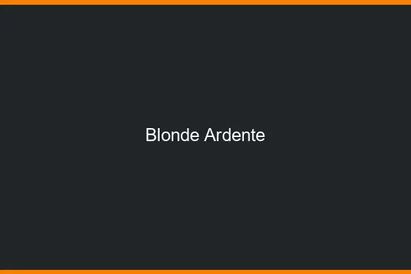Blonde ardente