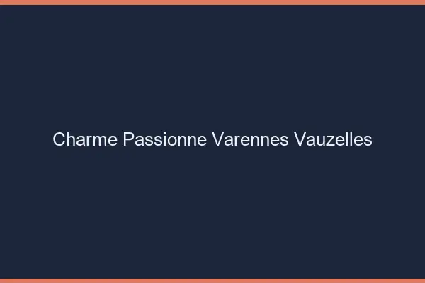 Charme Passionné Varennes-Vauzelles