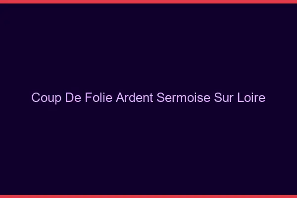 Coup de Folie Ardent Sermoise-sur-Loire