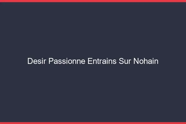 Désir Passionné Entrains-sur-Nohain
