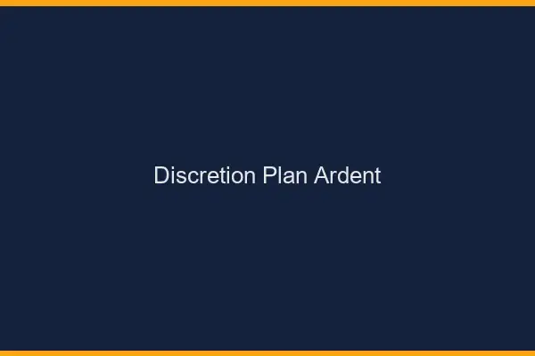Discrétion plan ardent