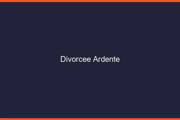 Divorcée ardente