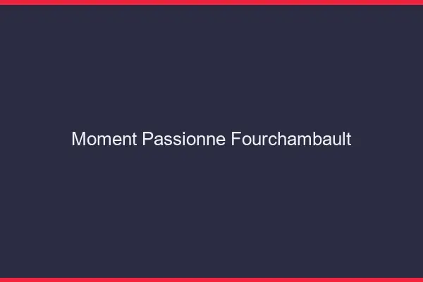 Moment Passionné Fourchambault