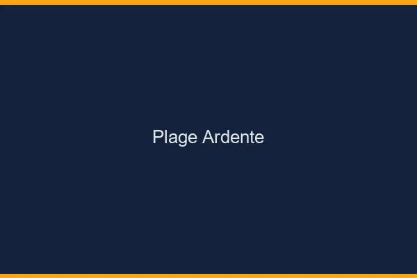 Plage ardente