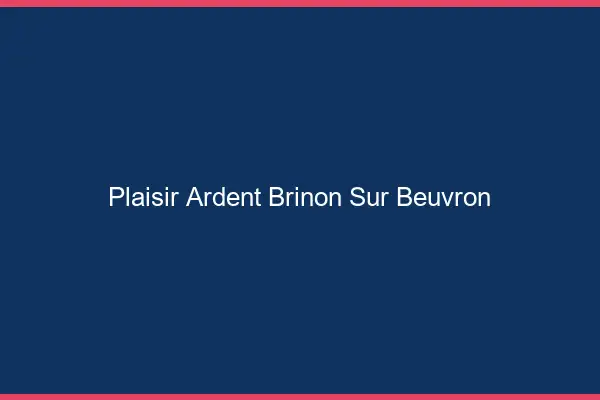 Plaisir Ardent Brinon-sur-Beuvron