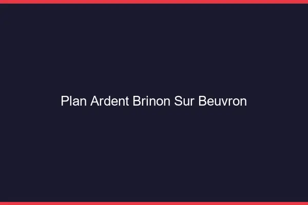 Plan Ardent Brinon-sur-Beuvron