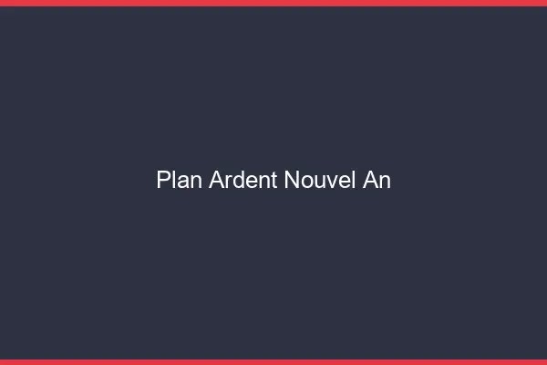 Plan ardent nouvel an