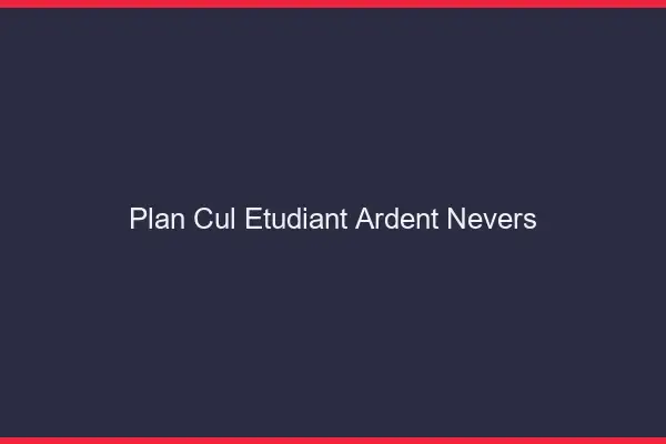 Plan cul étudiant ardent Nevers