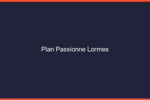 Plan Passionné Lormes