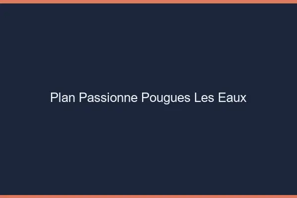 Plan Passionné Pougues-les-Eaux