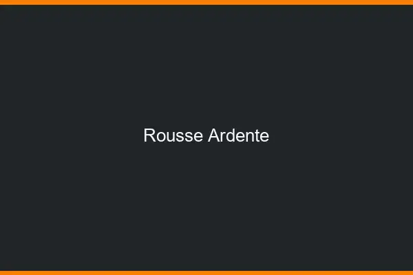 Rousse ardente
